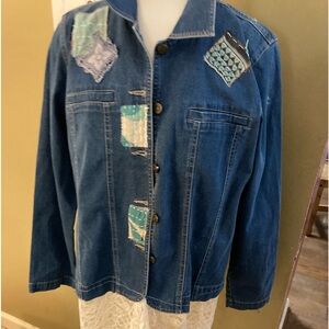 Custom Embellished Denim/Lace Duster